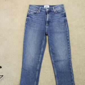 PAIGE Sarah Slim Jeans | Medium Wash Straight Slim Fit | Size 27 (26.5” Inseam)